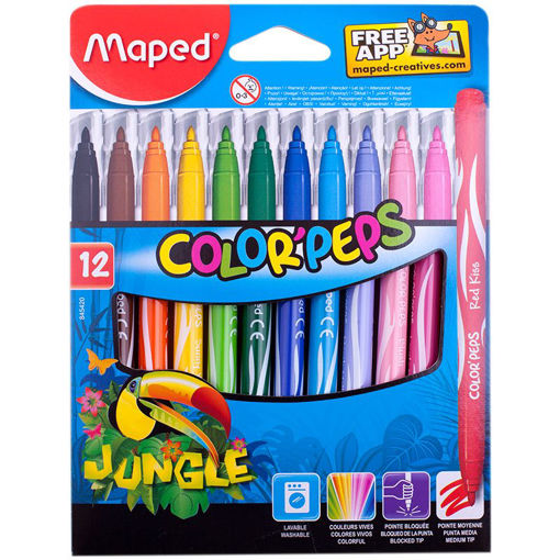 Picture of MAPED FELT TIP MARKERS X12